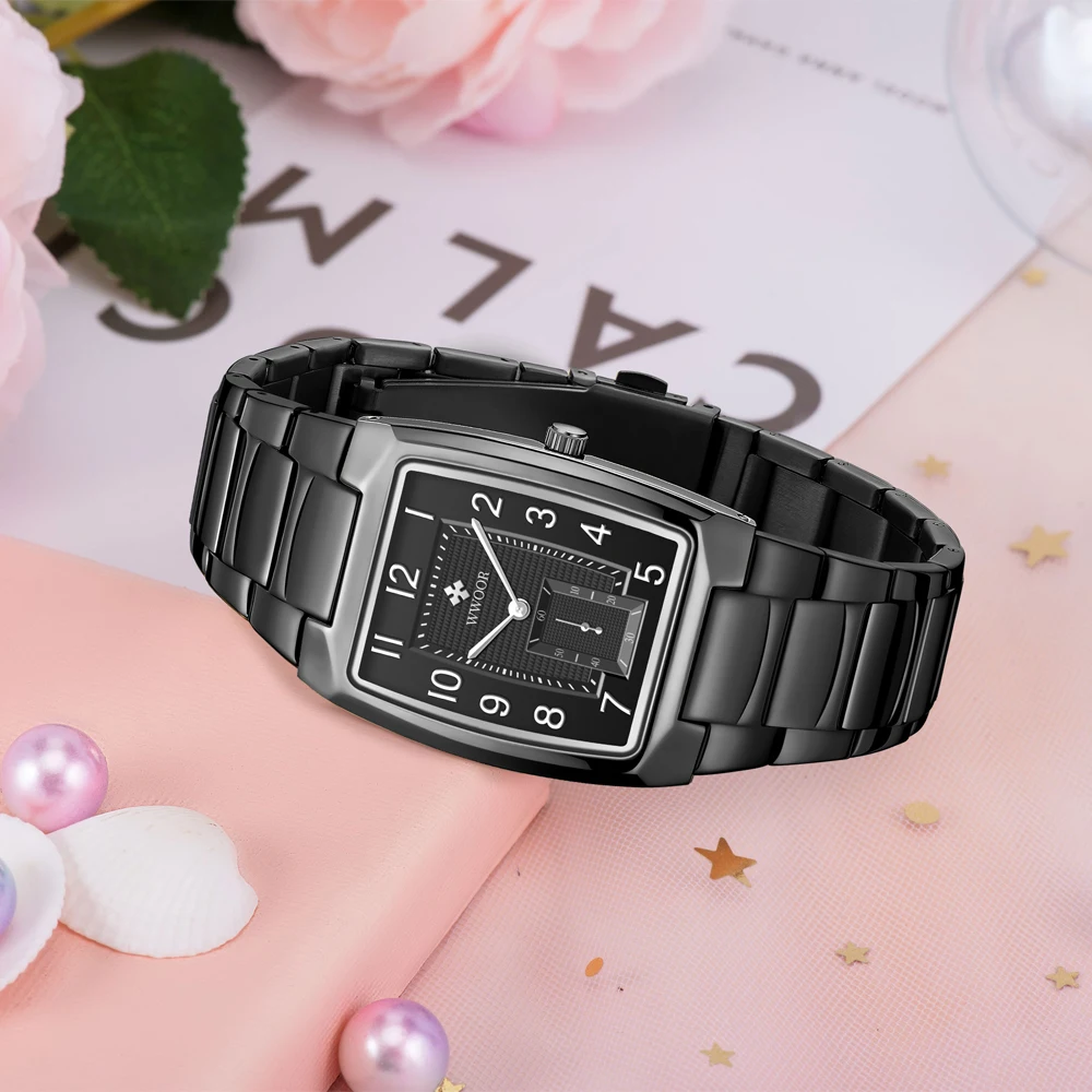 WWOOR 2021 Women Bracelet Watch Fashion Geneva Designer Japan Quartz Stainless Steel Female Gift Wrist Watches Relogio Feminino