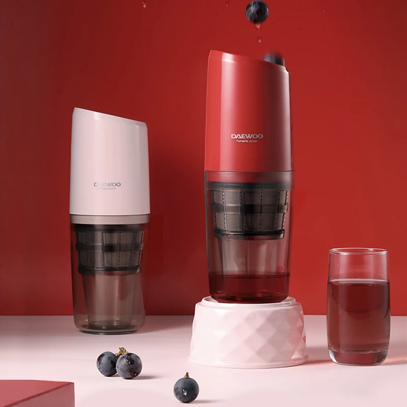 Портативная Мини соковыжималка медленная соковыжималка смешивание фруктов машина с фильтром из нержавеющей стали для путешествий электрическая соковыжималка чашка