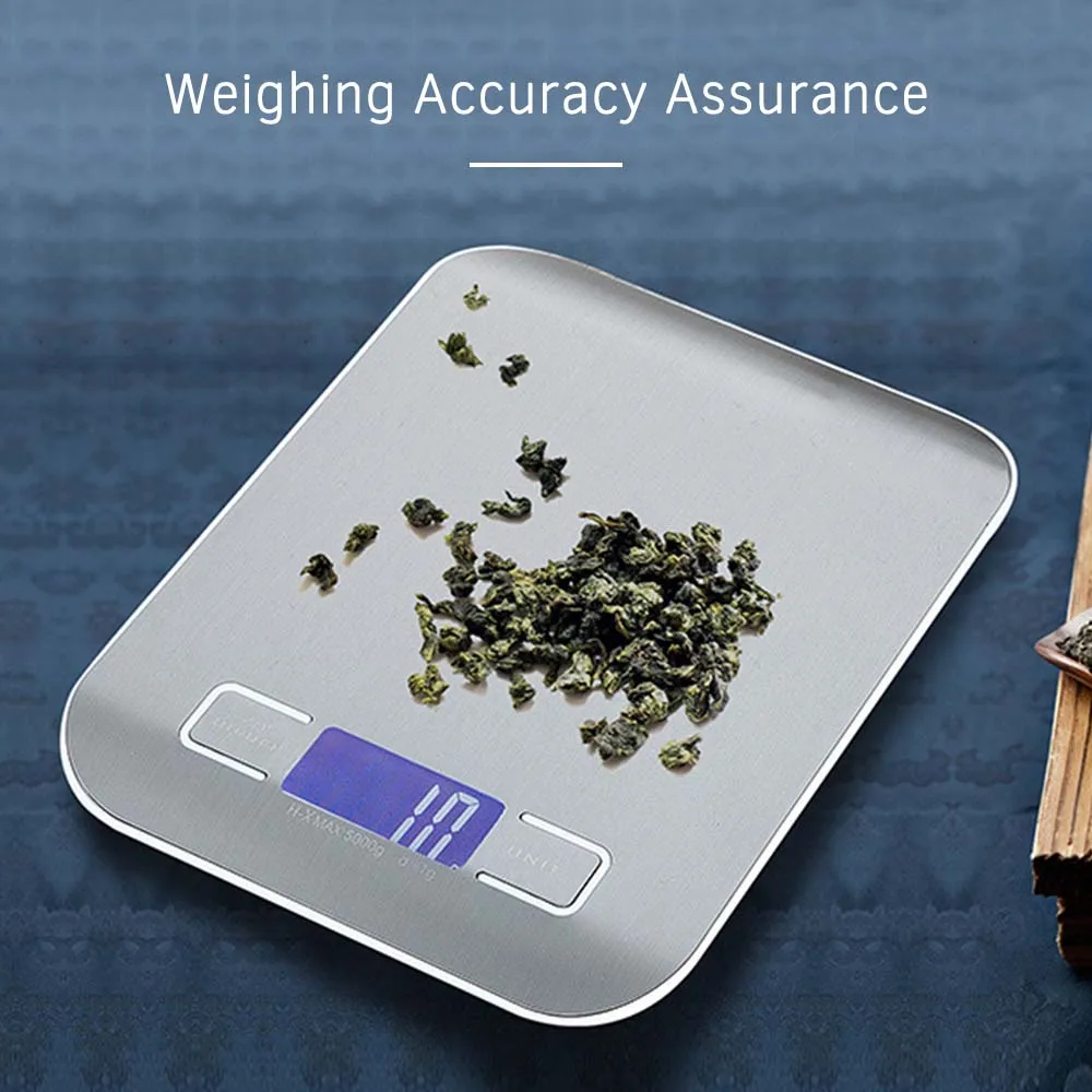 Portable Digital Scale Mini Digital Kitchen Scale Professional Accurate Electronic Scale Precision Balance 5kg*1g DH-2012