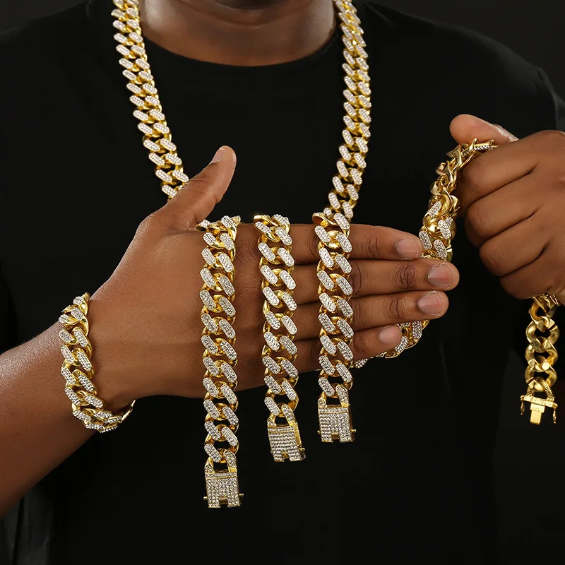 Men Hip Hop Chain Necklace 20mm Heavy 