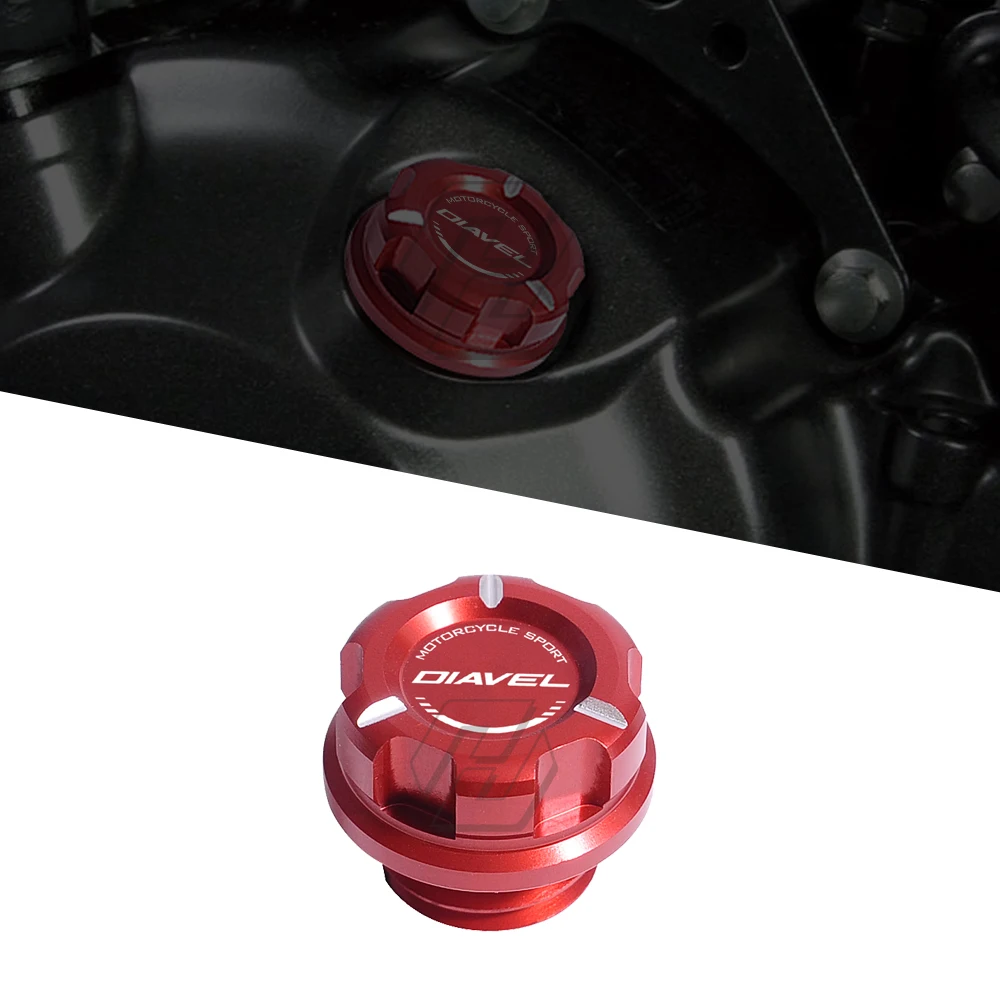 

For Ducati X Diavel S 2016-up Motorcycle Engine Oil Cap Bolt Screw Filler Cover