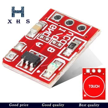 

10pcs TTP223 Single Channel Condenser Type Touch Button Module Auto Lock Touch Switch Unidirectional Transformation Sensor Switc