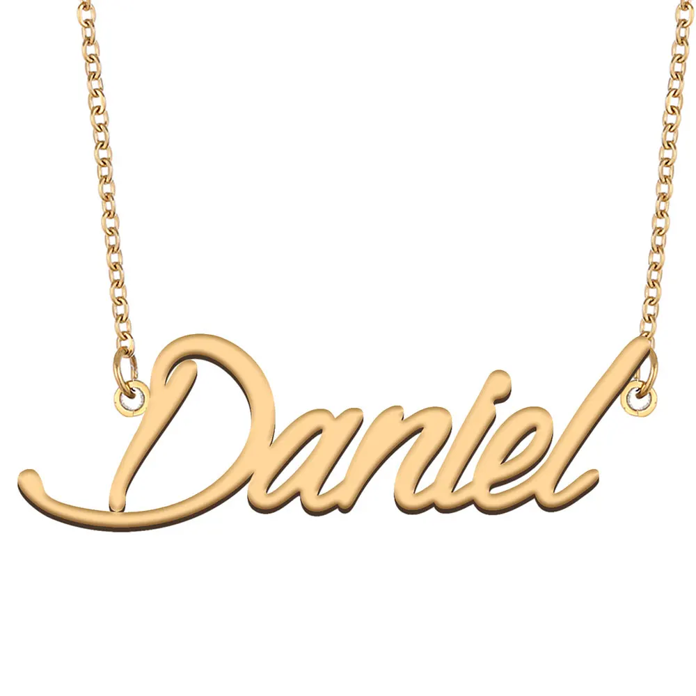 Daniel Name Necklace for Women Stainless Steel Jewelry Dainty