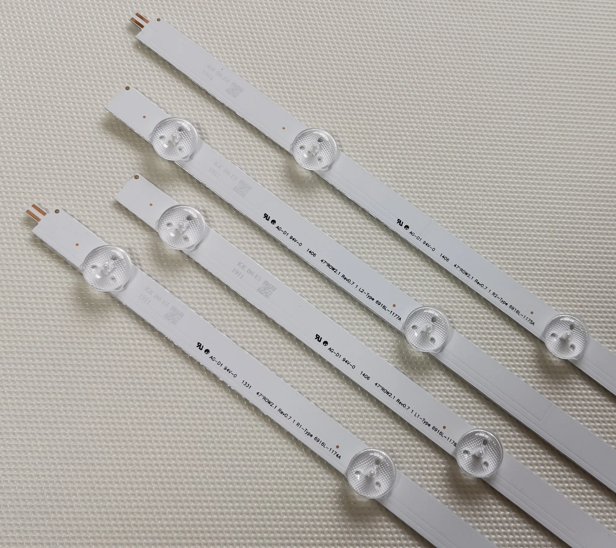 12 шт./компл. новая светодиодная лента для LG 47LN575R 47LN575U 47LN5778 47LA6205 47LA6136 6916L 1174A 1175A 1176A