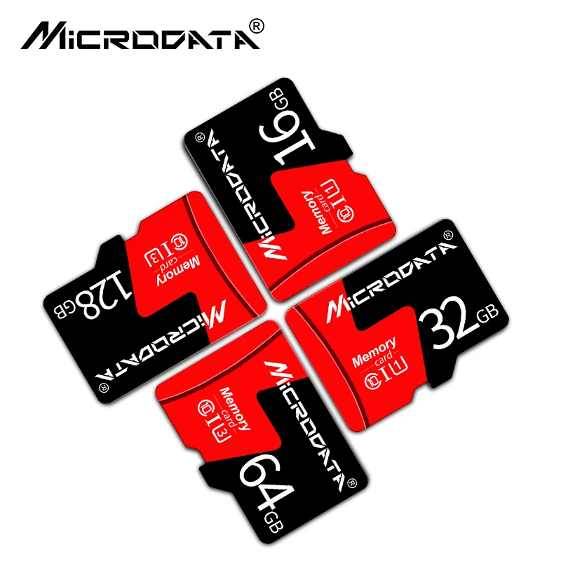 Красный micro sd 16 ГБ 32 ГБ SDHC microsd 64 Гб 128 ГБ Флэш-карта памяти SDXC класс 10 TF/micro sd карта с посылка