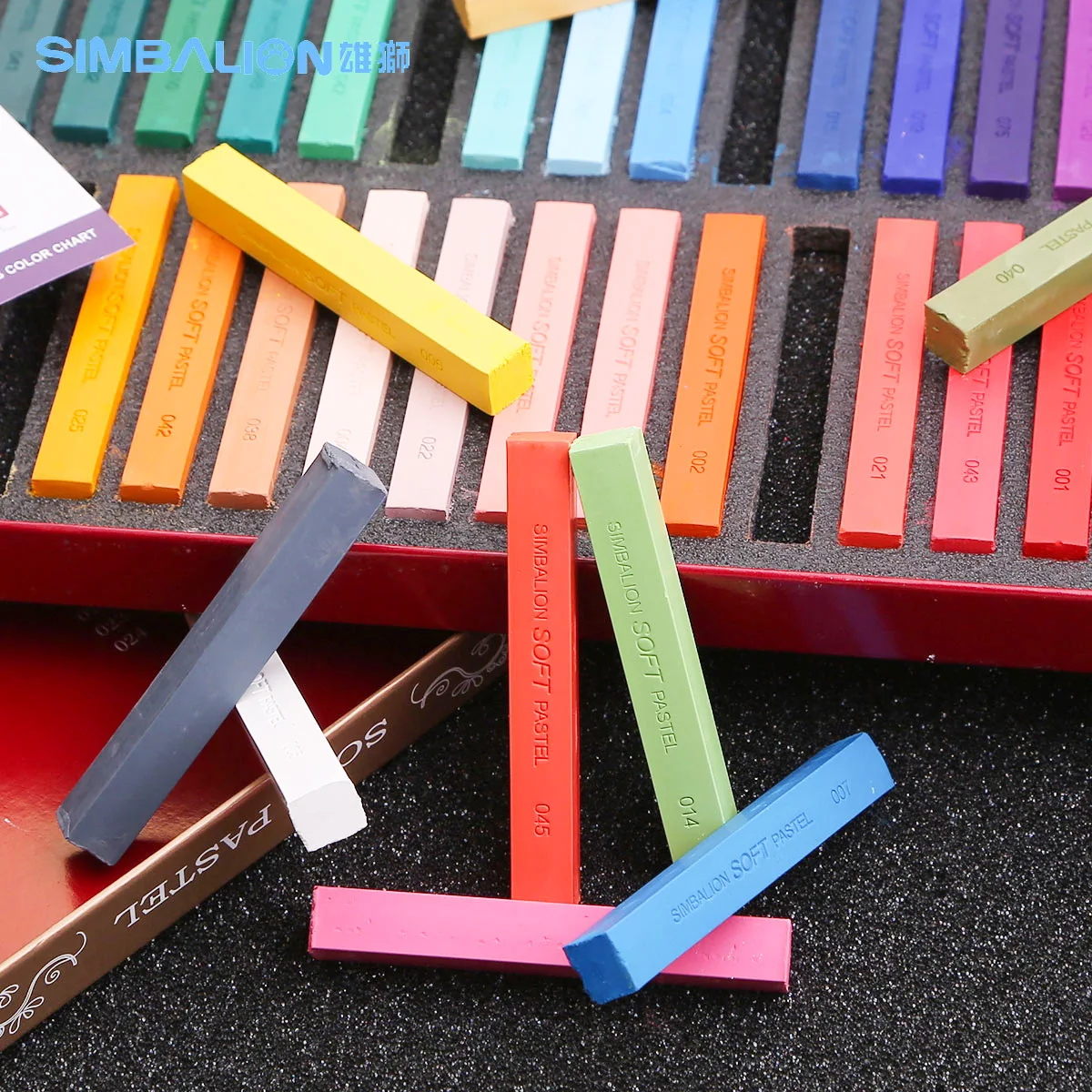 

Lion 12 Color Soft jolimenage bang Pastel se fen bang Hair Dyeing Stick Powder Brush Painted Supplies (Deluxe Edition