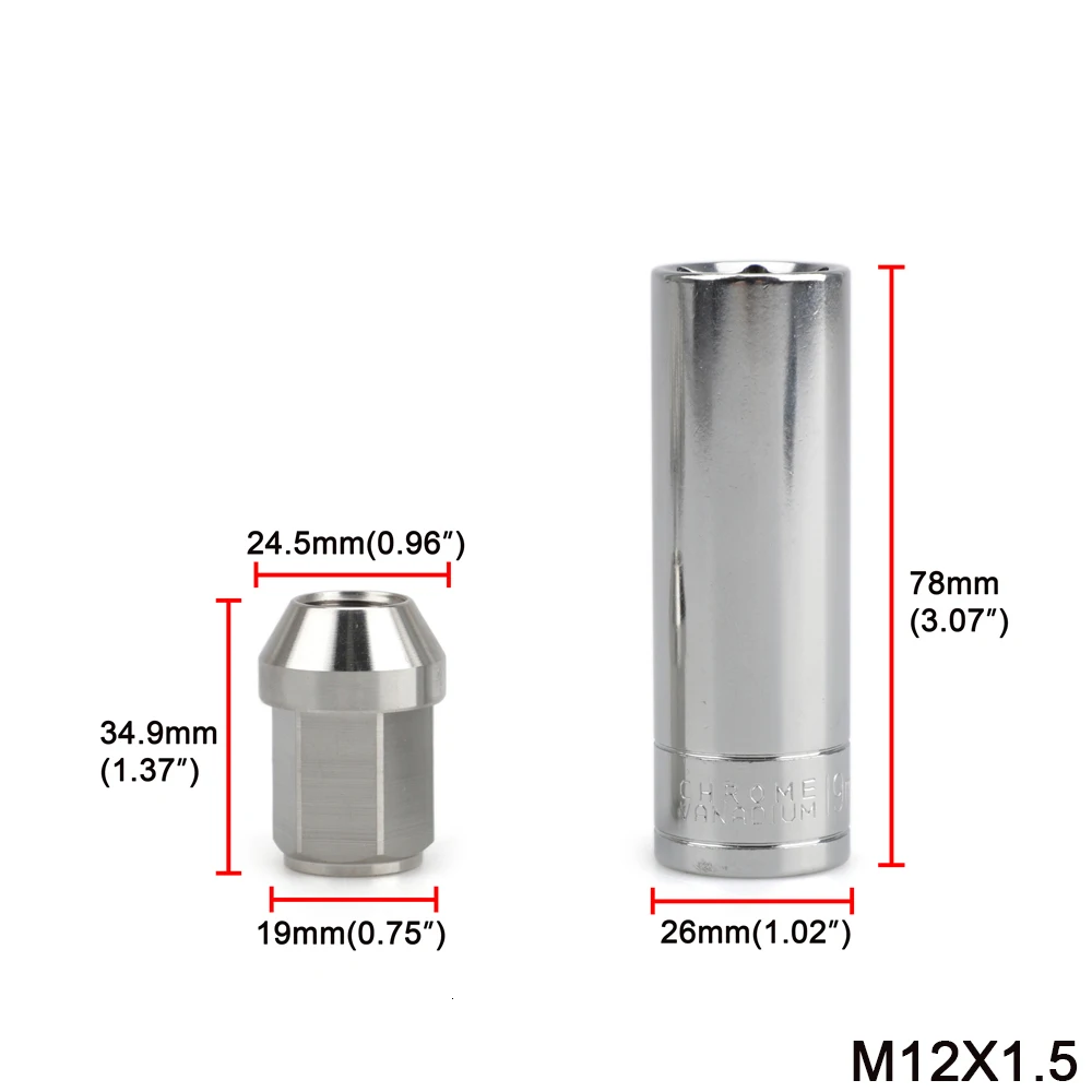 20 шт. гайки из 304 нержавеющей стали оригинальные цвета m12* 1,25 m12* 1,5 m14* 1,5 гайки шестигранные 19 мм Длина 35 мм