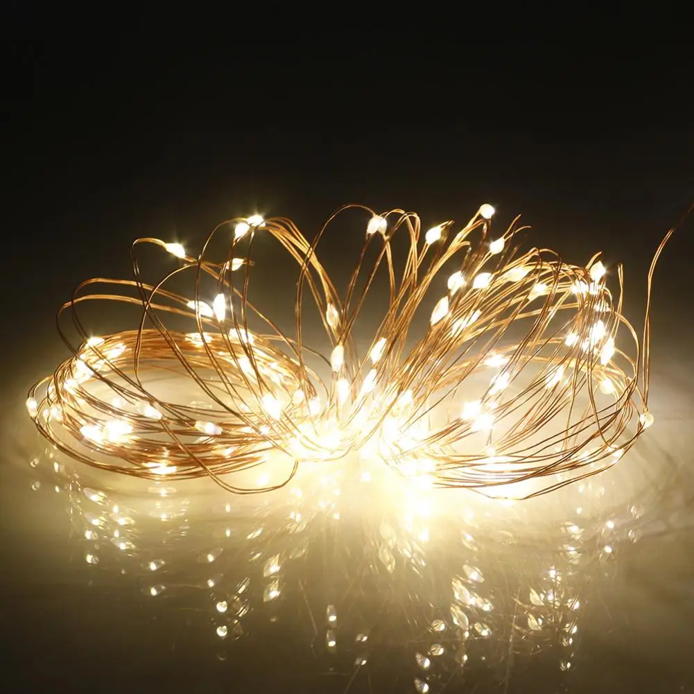 

10M 100 LEDs Waterproof USB Copper Wire Christmas Decoration String Light Garden Courtyard String Li