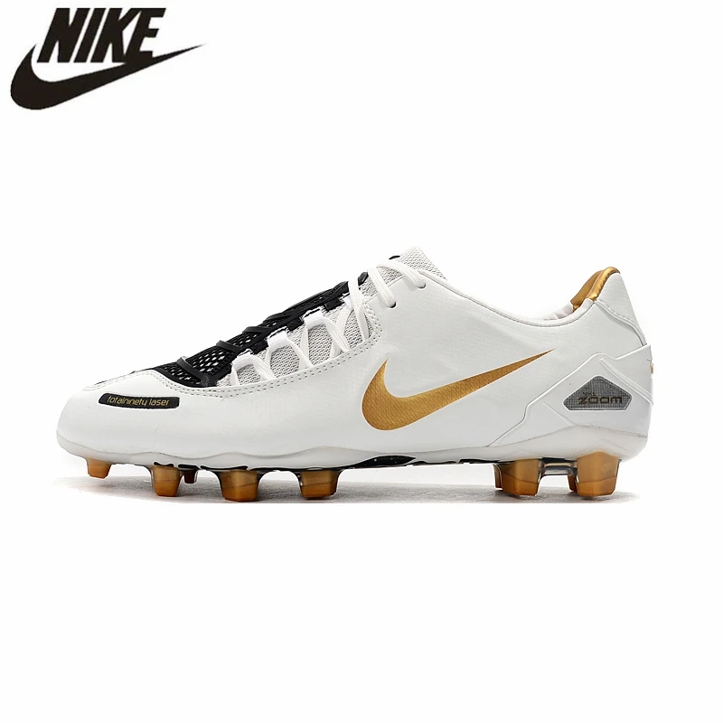 

NIKE TOTAL 90 LASER FG Men Boots Red Outdoor Lawn Games Men Soccer Boots