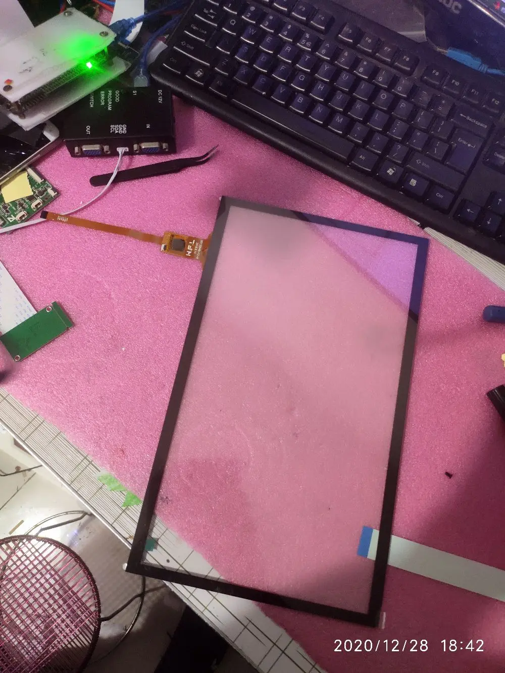 

13,3 дюймовый 13,6 дюймовый сенсорный экран, сенсорный экран, ручная запись, дигитайзер 307*183 мм для Tesla, радио, навигация, WFL-DG133549-F2-B 6Pin