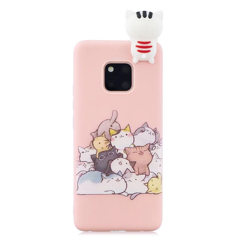 FLYKYLIN силиконовый чехол для huawei mate 20 Pro задняя крышка на mate 10 Lite mate 20 телефон Coque кролик Единорог кошка 3D кукла игрушки оболочка - Цвет: Style 8