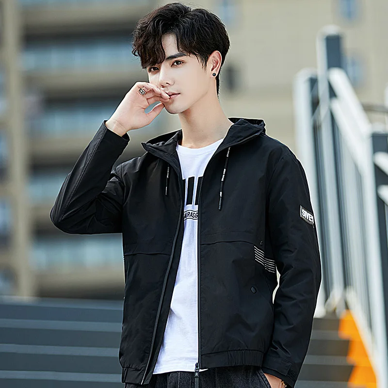 

Coat Men's Spring And Autumn New Style Korean-style Trend Autumn Clothing Gown Loose Tops Handsome Popular Brand Function Toolin