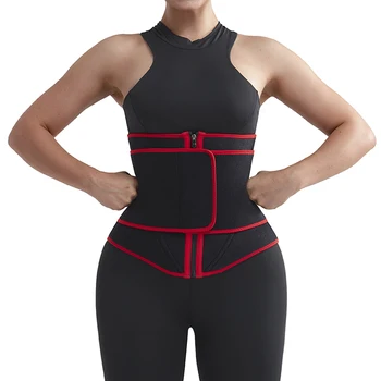 

SHER Women Sauna Waist Trainer Body Shapers Slimming Belt Modeling Strap Weight Loss Compression Trimmer Workout Fitness Cincher
