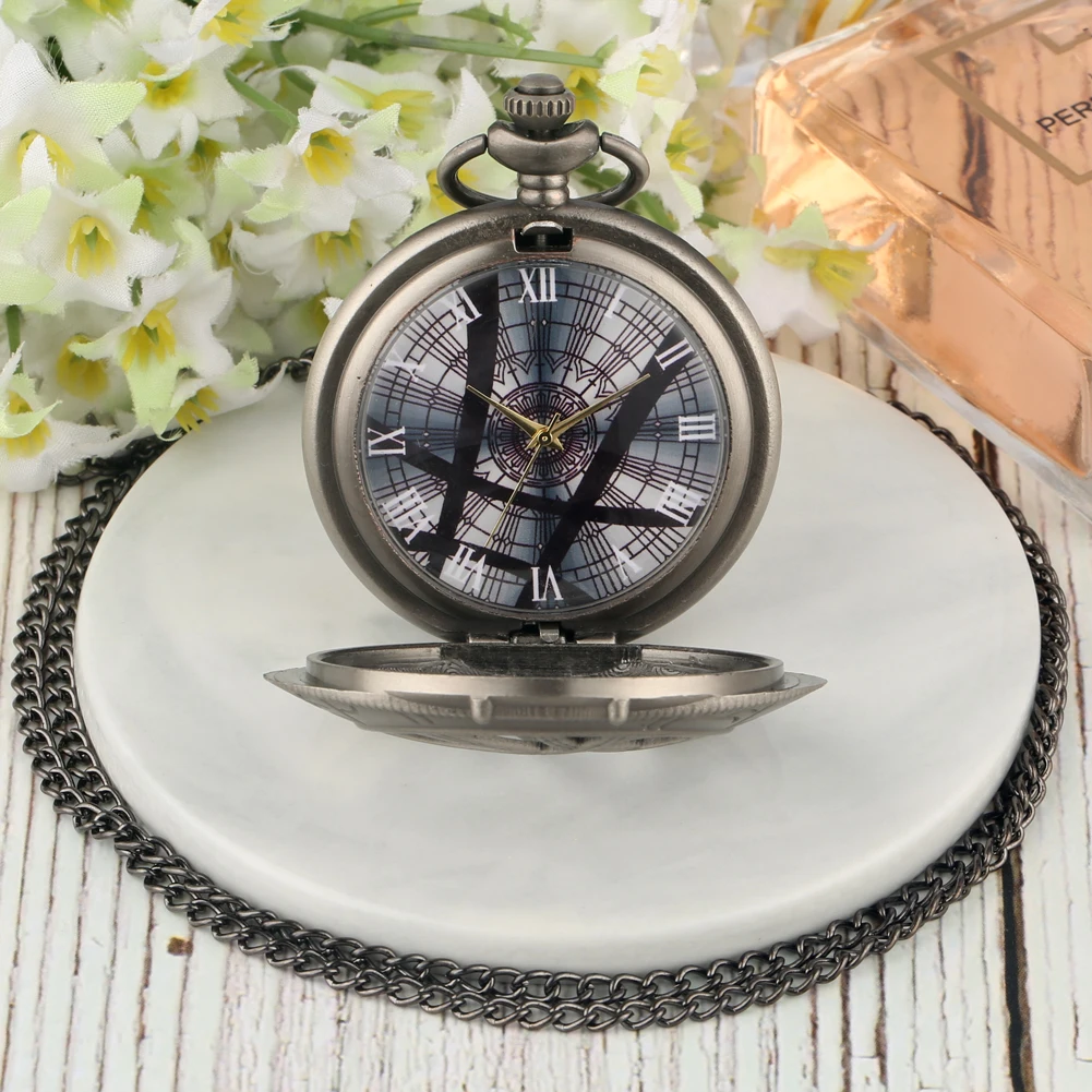 Винтажные кварцевые карманные часы с подвеской в виде глаза доктора Стрэнджа в стиле стимпанк, часы с цепочкой и ожерельем, подарки для мужчин и женщин