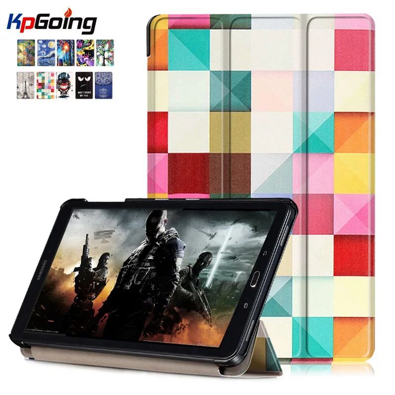 Чехол Mangetic из искусственной кожи для Samsung Galaxy Tab A 10 1 2016 T580 T585 T580N T585N | Компьютеры и