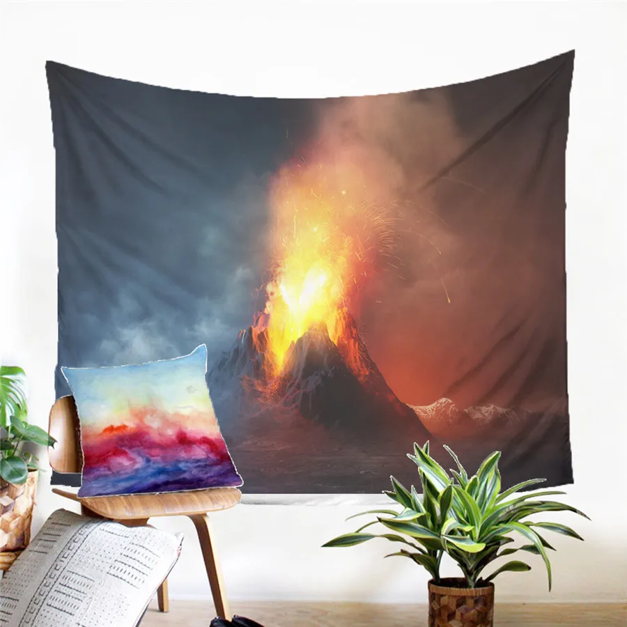 Настенный гобелен с природным рисунком стихийных бедствий ковер для песчаного