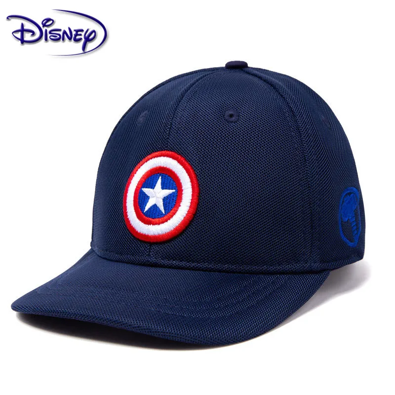 Детская шапка disney, мужская Тонкая Кепка, весенне-осенние кепки для детей, бейсбольная кепка для мальчика, Капитан Америка