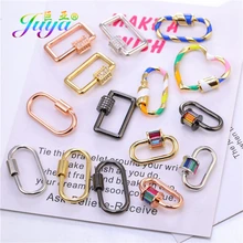 Juya DIY Creative Fastener Supplies Decorative Screw Lock Clasps Accessories For Handmade Punk Mesh Chain Pendant Jewelry Making Juya DIY Creative Fastener Supplies Decorative Screw Lock Clasps Accessories For Handmade Punk Mesh Chain Pendant Jewelry Making