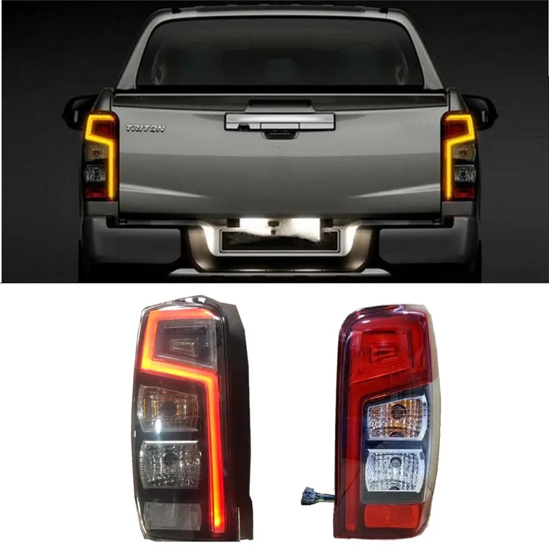 REAR LED LIGHTS TAIL LAMP LIGHT WITH LED BRAKE LIGHTS FIT FOR MITUBISHI TRITON L200 HIGH VERSION PICKUP CAR REAR LIGHTS 2019+