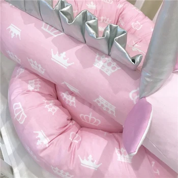 

Baby Toys Baby Cloth Around Newborn Bed Bumper Safe Anti-collision Crib Bumper Cot Pillow Baby Bed Bumperbaby Bedding Set