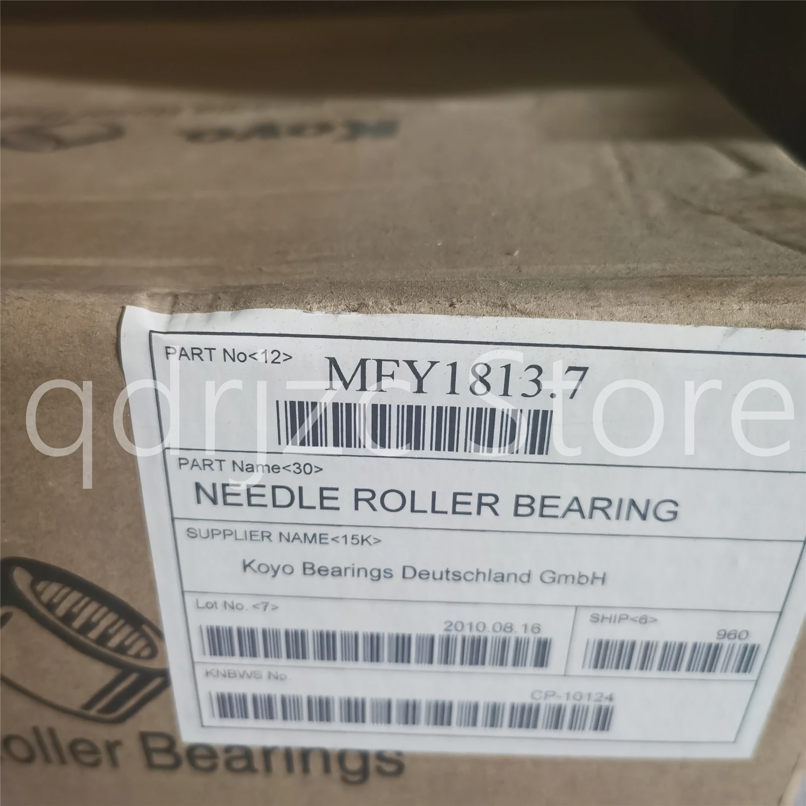 Koyo HK1212 Needle Roller Bearing 12 mm x 18 mm x 12 mm 