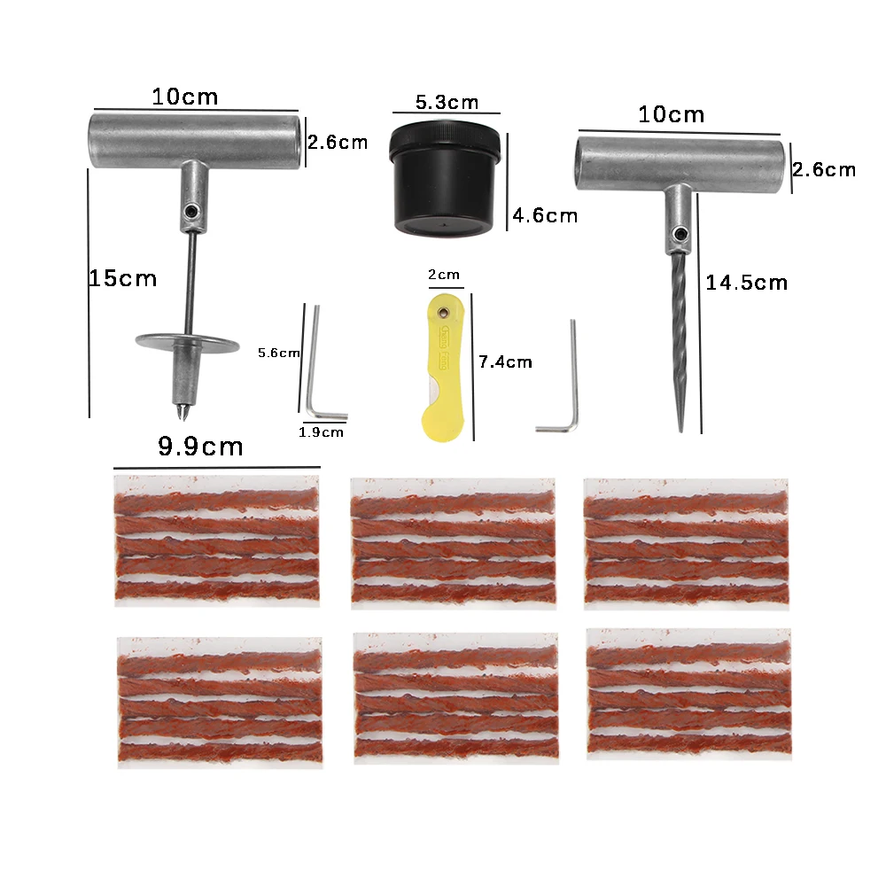 Set de reparaci/ón Bici del Coche de 4 v/ías v/álvula del neum/ático del Sistema de Herramienta de la Bicicleta de la v/álvula v/álvula de la Rueda removedor Stem N/úcleos Kit ben-gi 5pcs