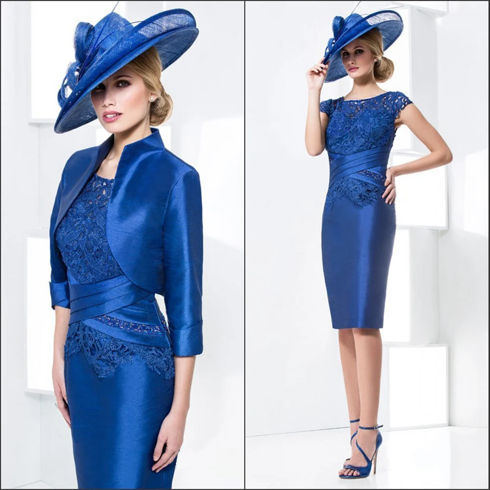 Royal blue mother of the bride outfits Outlet
