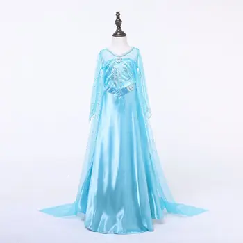 

New Elsa Dress Girls Princess Anna Elsa Costume Halloween Elza Cosplay Costume Long Sleeve Dress for Kids Girls Vestidos