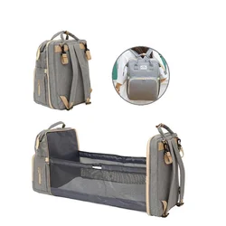 Sacs à dos de voyage pour bébé, grands paquets de couches pour femmes, poussette, Table à langer, berceau Portable, sacs à couches de maternité 