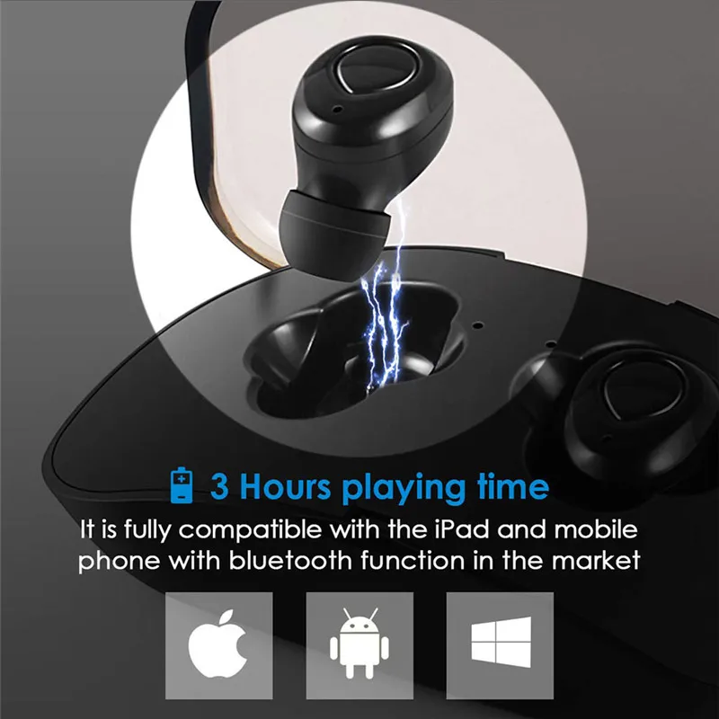 X18 с зарядным устройством Bluetooth 5,0 наушники TWS спортивные наушники вкладыши беспроводные наушники мини наушники для смартфонов