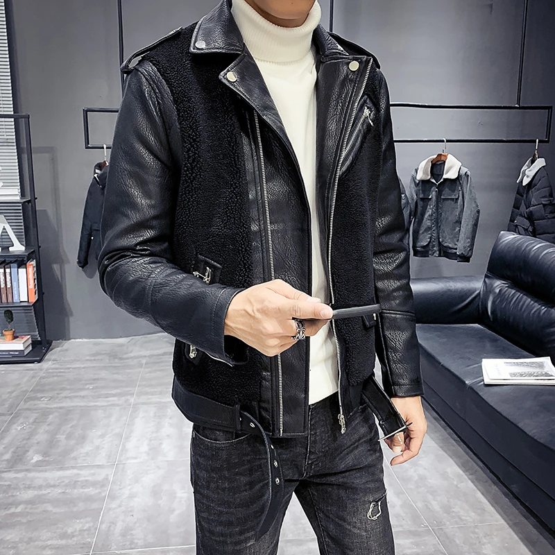 Модные кожаные пальто, мужская куртка-бомбер, Veste Cuir Homme, куртка в стиле панк, мульти дизайн, мотоциклетная Байкерская кожаная куртка для мужчин