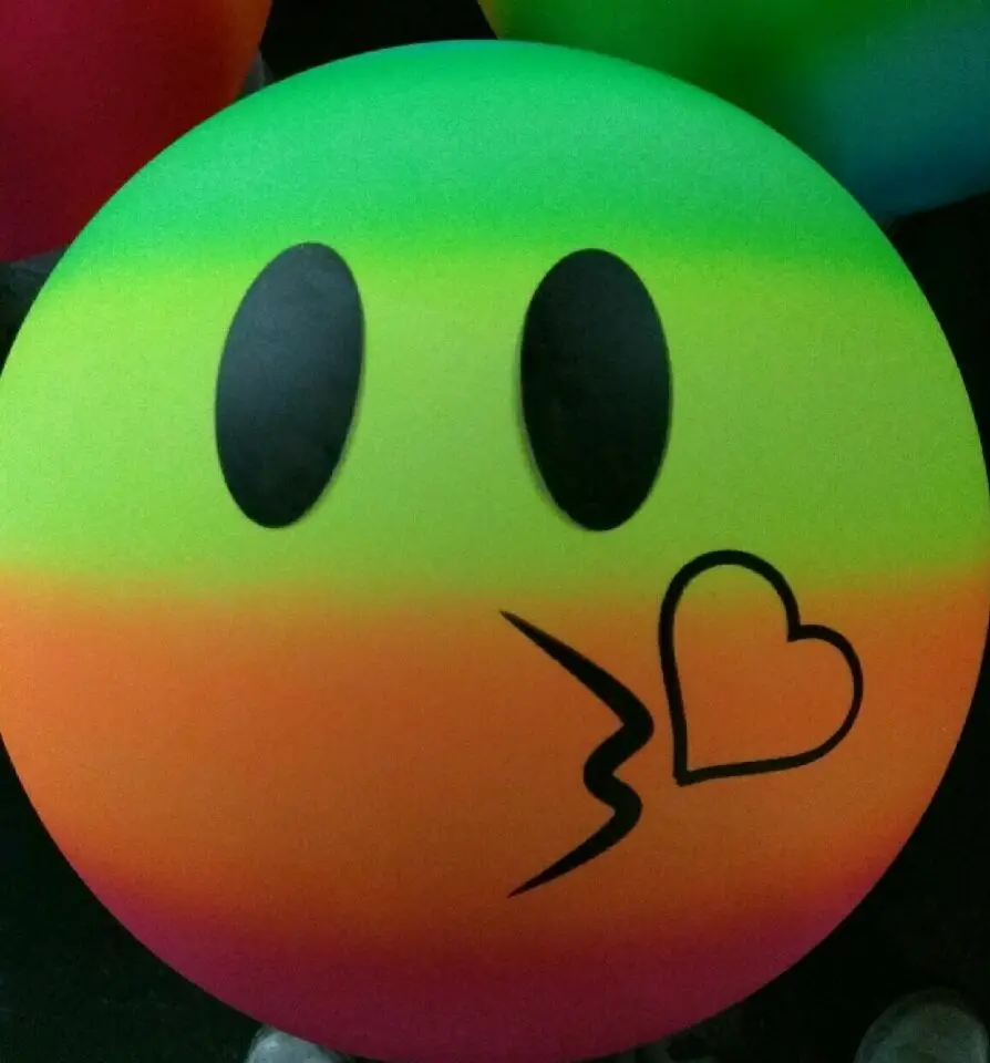 Rainbow Expression Ball Pat Ball Box 40 Centimeters Rainbow Ball PVC Ball Games