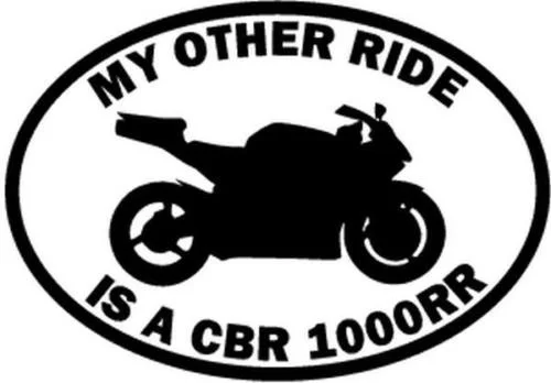 Моя другая езда является CBR 1000RR мотоцикл компьютер виниловая переводная наклейка на окно стикер