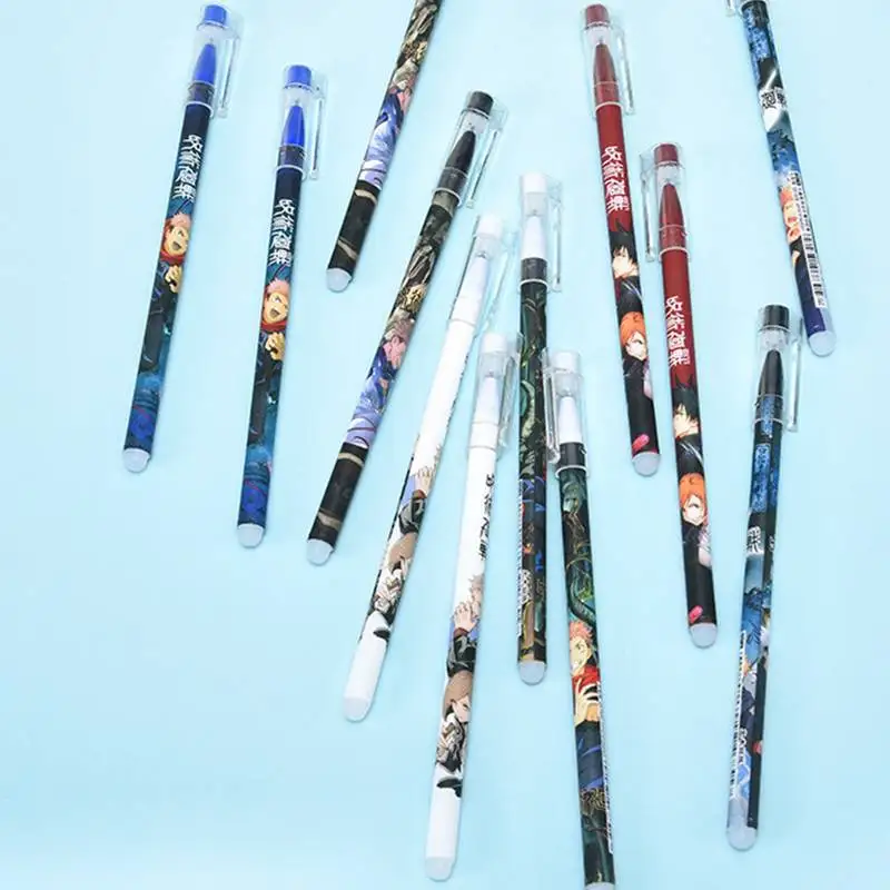 6Pcs/set Anime Chainsaw Man Erasable Blue Ink Gel Pen 0.5mm Washable Magic  Erasable Pens Denji Makima Aki Hayakawa Power Pochita - AliExpress