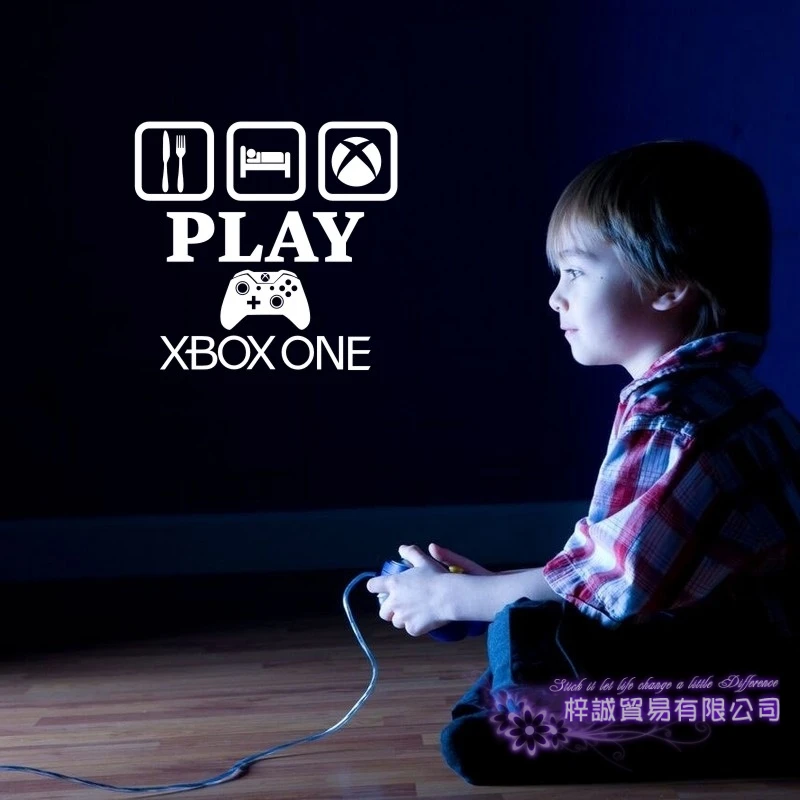 Eat Sleep Play игра наклейка контроллер видеоигры для игры плакаты игровой тематики