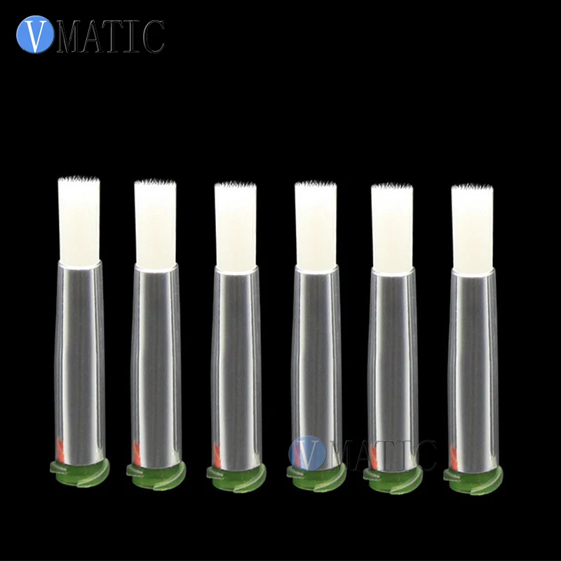 10Pcs 14G Round Brush Tip Dia 5mm Liquid Glue Dispensing Syringes Brush Needle