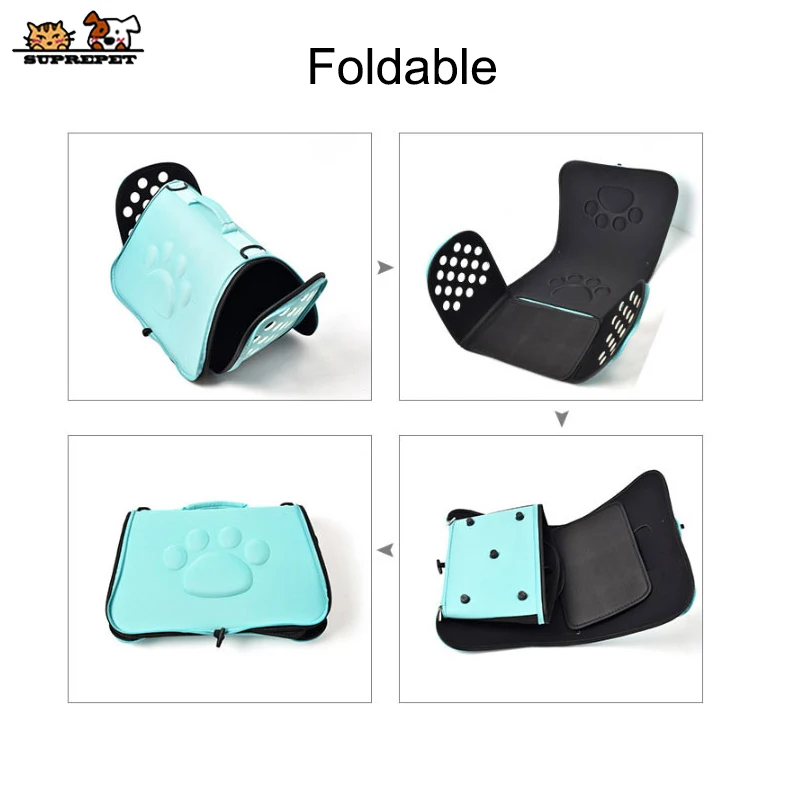 SUPREPET Pet Cat Carrier Dog Carrier Folding Pet Carrier for Cat Puppy EVA Big Space Pet Carrier Cage Puppy Crate Handbag gatos SUPREPET Pet Cat Carrier Dog Carrier Folding Pet Carrier for Cat Puppy EVA Big Space Pet Carrier Cage Puppy Crate Handbag gatos