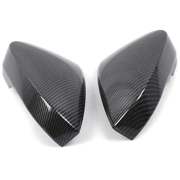 

Car Rearview Cover Trims Anti-Scratch Interior Accessories Carbon Fiber for Skoda Kodiaq 2017-2019