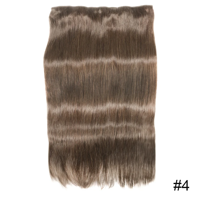 SOLOVE волосы бразильские Remy прямые волосы на заколках человеческие волосы для наращивания натуральный цвет 5 клипс/1 штука - Цвет: 4