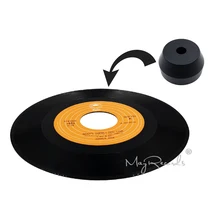 45 об/мин адаптер прочный твердый Алюминий центральный переходник для 7 дюймовые часы с записью времени винил