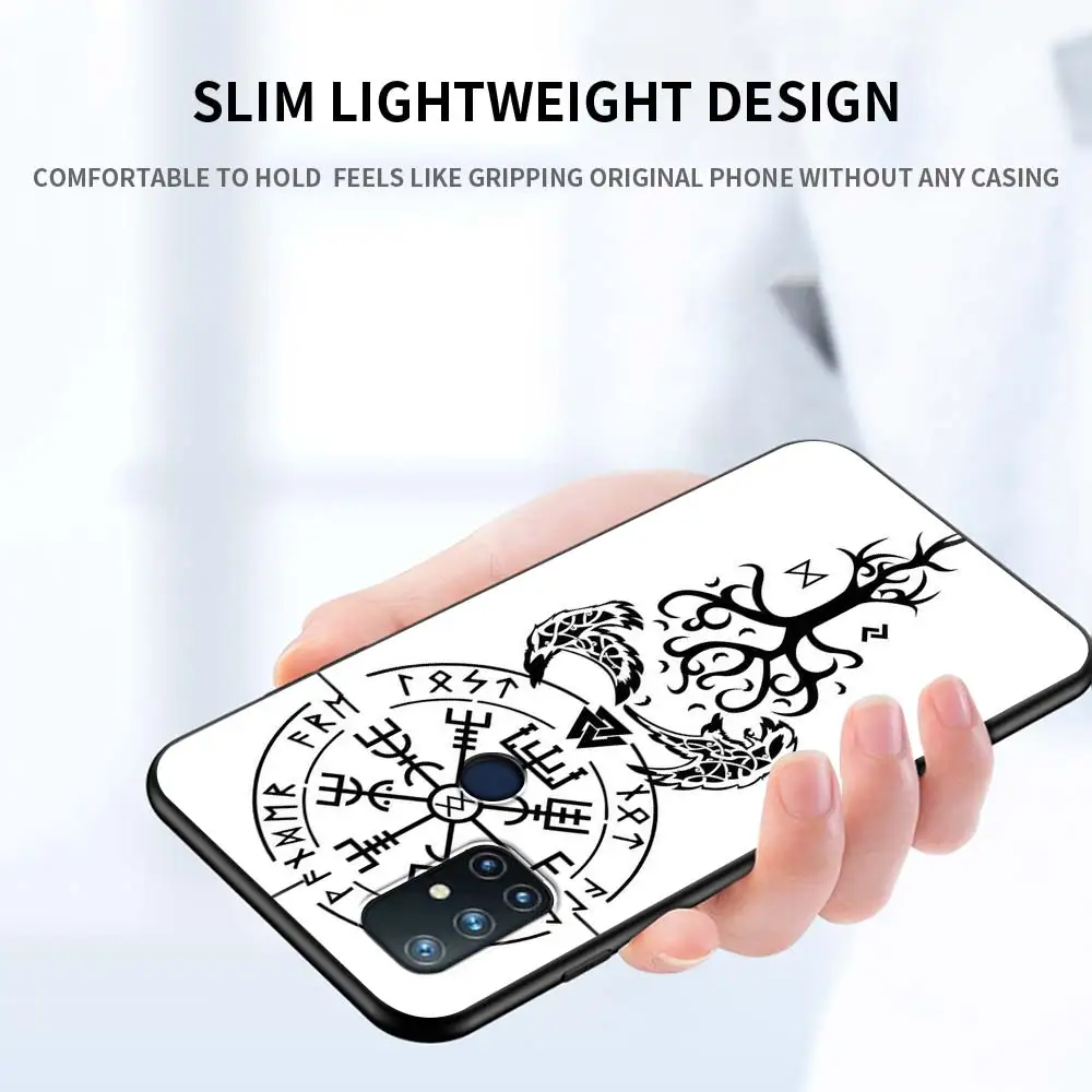 For OnePlus 8 Nord 7Pro Case For One Plus Z N10 5G 8T 7 Pro n100 7T 6T Full Protection Soft Phone Cover Viking Vegvisir Logo Sac For OnePlus 8 Nord 7Pro Case For One Plus Z N10 5G 8T 7 Pro n100 7T 6T Full Protection Soft Phone Cover Viking Vegvisir Logo Sac