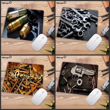 

XGZ Gun Tool Image Custom Design Rectangular Gaming Computer Waterproof Mouse Pad Small Size Is 180x220x2 Mm 250X200X2