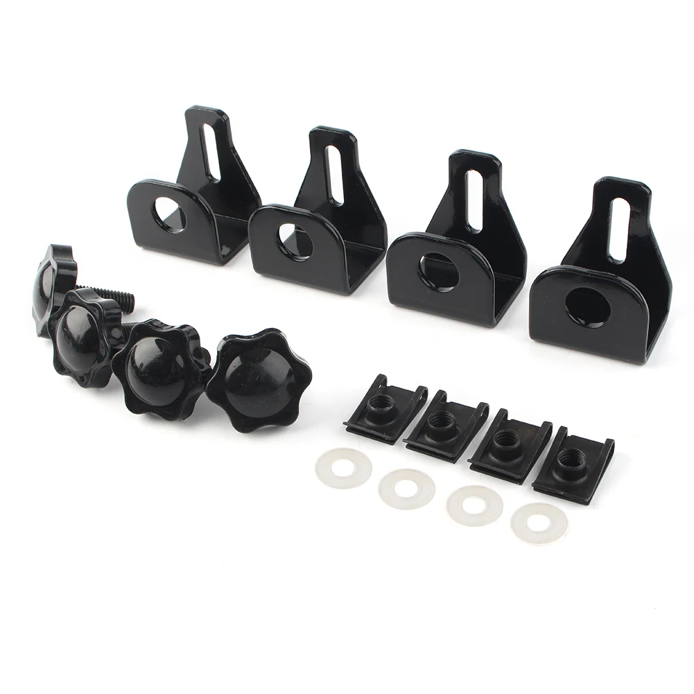 

4x Motorcycle Saddlebag Lock Mounting Security Theft Deterrent Brackets for Harley Touring