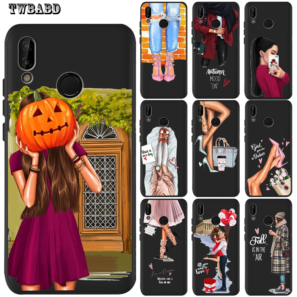 Girl Selfie Luxury Phone Case For Cover Samsung J8 J2 J4 J6 Plus 2018 J3 J5 J7 2017 Fashion Black Etui | Мобильные телефоны и