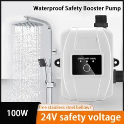 DC 24V 100W Auto Water Pump Pressure Booster Pump Connector Household For Tapwater Kitchen Sink Shower Head Booster Pump Kit