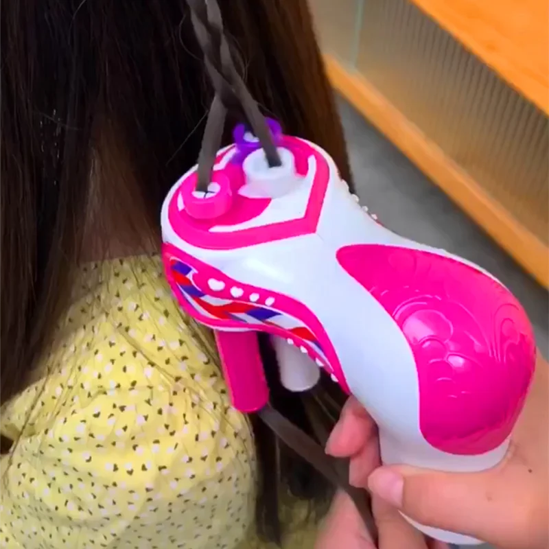 Hair Knitting Machine Electric Automatic DIY Hair Knitting Machine Braid Hair Tools Twist Knitting Roll Twisted Xmas Girl Gift