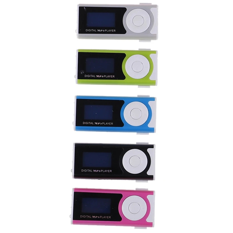 Портативный MP3 музыкальный плеер спортивный Walkman мини USB Клип ЖК экран медиаплеер