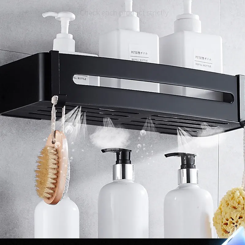 Matte-Black-Space-Aluminum-Bathroom-Shelf-Corner-Rack-With-Single-Lever-Bath-Basket-With-Hooks-Bathroom(4)