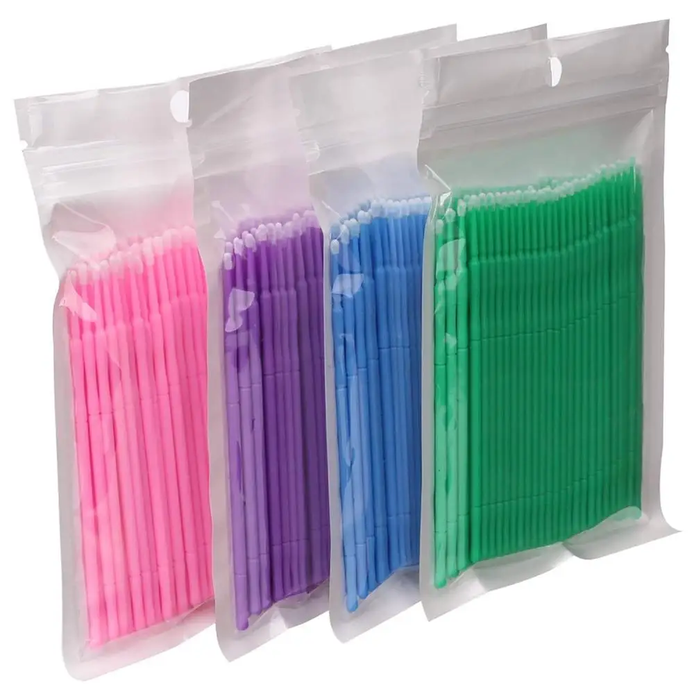 1000 PCS Disposable Make Up Eyelashes Mini Individual lashes Applicators Mascara Brush Lashes Extensions Makeup Cotton 4