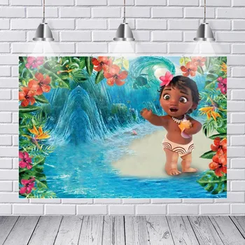 

Photography Backdrops Ocean Sea Wave Baby Moana Custom Photo Studio Background Backdrop Vinyl Photo Background